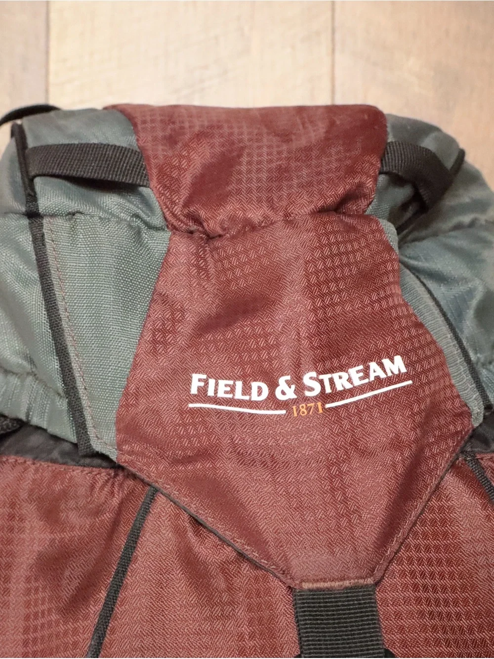 Field & Stream 1871 Large  45L Internal Frame Hiking Backpack - Maroon/Dark Gray